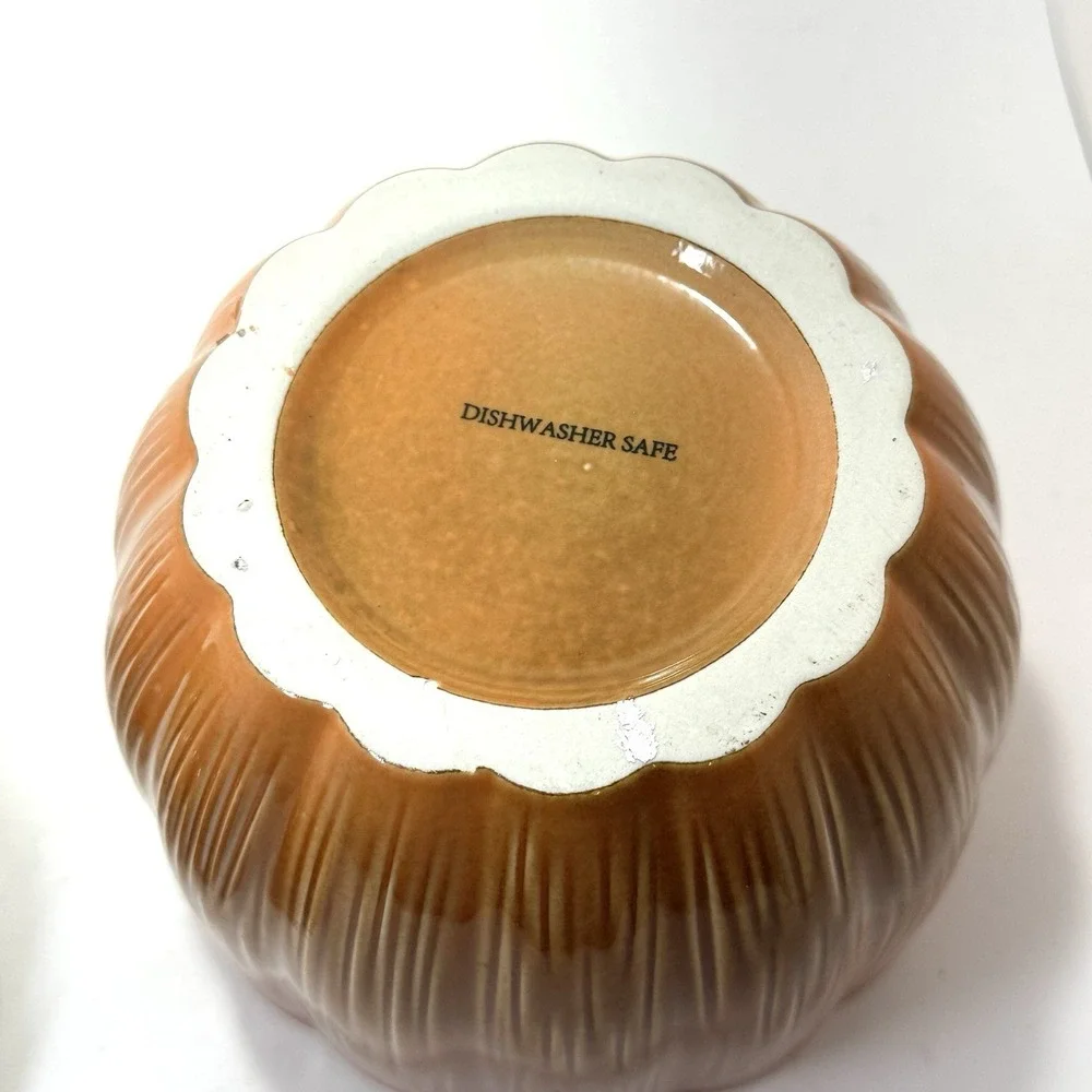 Ceramic Pumpkin Jar‎ w/ Lid & Seal | 6.5